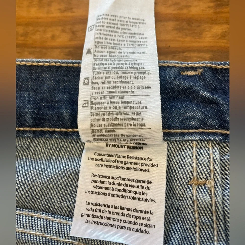 Carhartt Men's Blue Jeans 34x34 work casual utility durable comfort - Picture 6 of 8